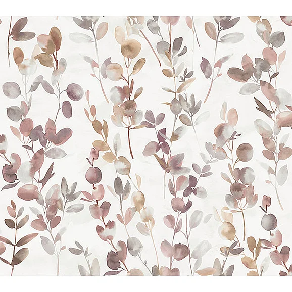 York E24-Candice Olson Modern Nature 2nd Edition Joyful Eucalpytus Purple Wallpaper OS4312 (Double Roll)