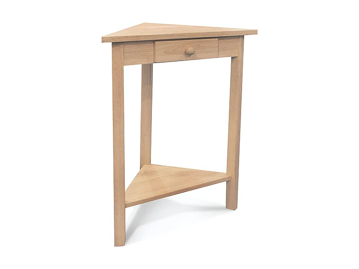 John Thomas Unfinished Small Corner Table OT-95