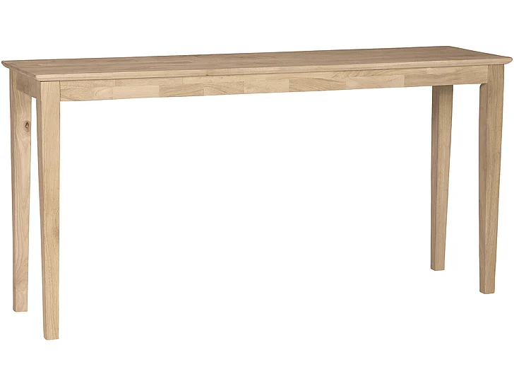 John Thomas Unfinished Shaker Sofa Table OT-9S2