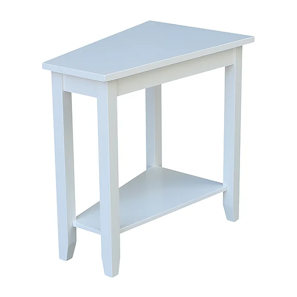 John Thomas Destinations Keystone Accent Table in Pure White OT08-45