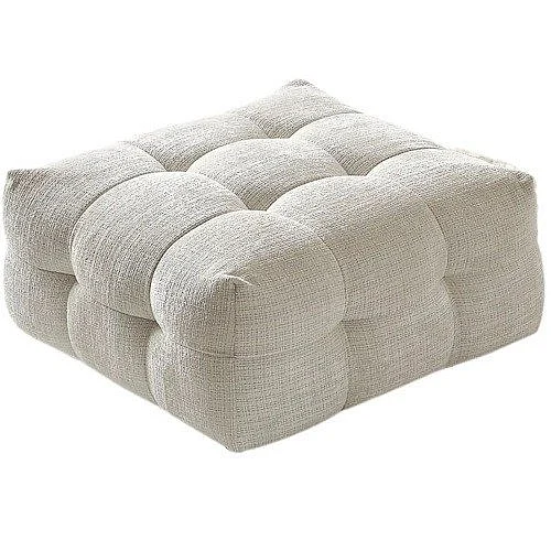 Whiteline Modern Cloud Ottoman in Beige OT2049F-BEI