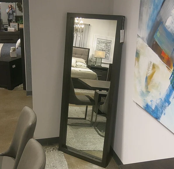 Modus Oxford Floor Mirror in Basalt Grey