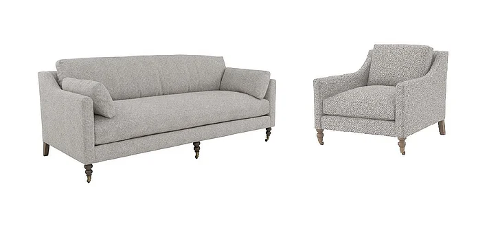 Fairfield Chair Dolce 2pc 90in Grande Sofa Set - Featured Combination