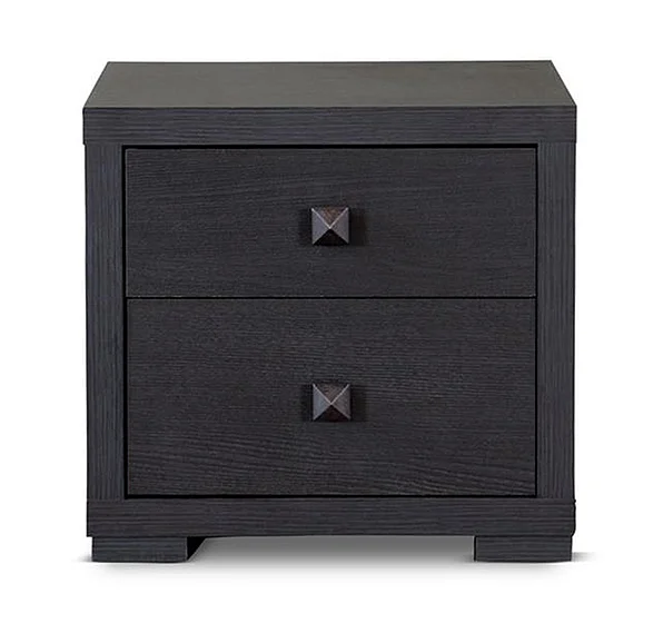 Baxton Studio Modern Nightstand in Espresso/Silvertone