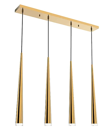 Vinci Lighting Vega Chandelier in Aged Brass P0417-4AB