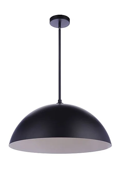 Craftmade Sculptural Statement Pendants in Flat Black P1001FB-LED