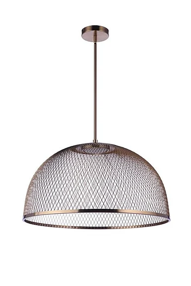 Craftmade Sculptural Statement Pendants in Satin Brass P1005SB-LED