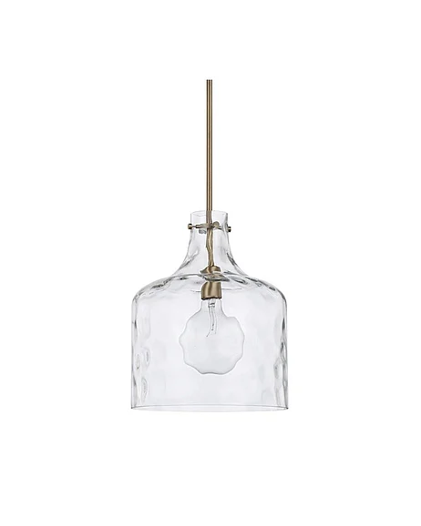 Vinci Lighting Pendants in Aged Brass P1007-CL-AB