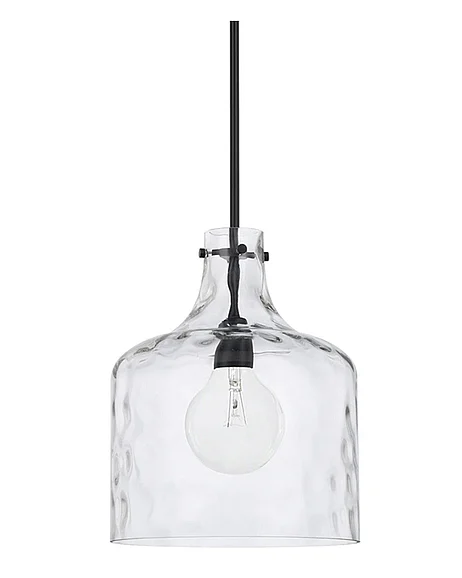 Vinci Lighting Pendants in Black P1012-CL-BK