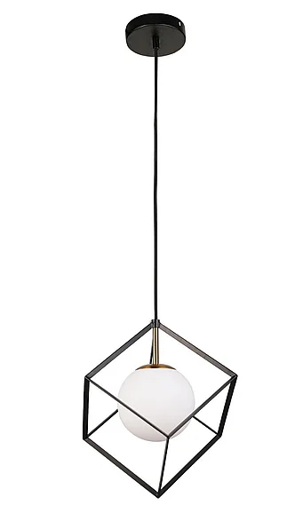 Vinci Lighting Cubo Pendants in Aged Brass/Black P1088-1AB/BK
