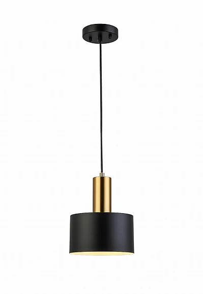 Vinci Lighting Pendants in Aged Brass/Black P1402AB/BK