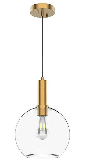 Vinci Lighting Pendants in Aged Brass/Black P1405ABCL