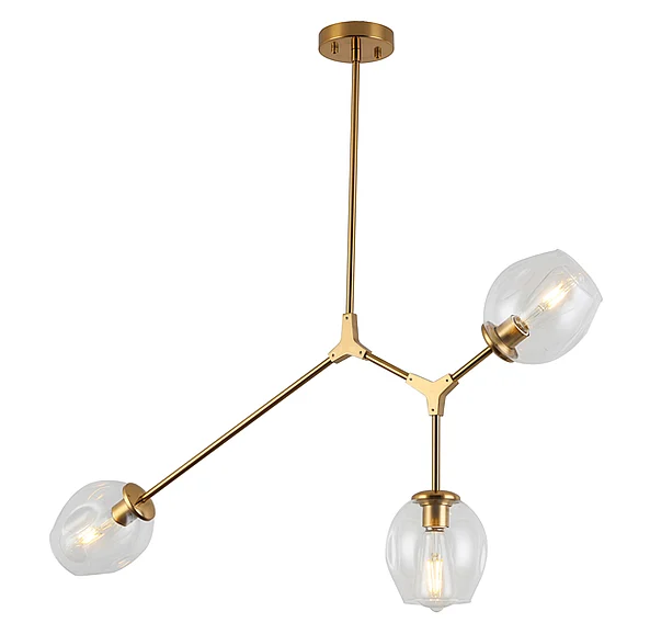 Vinci Lighting Ellen Chandelier in Aged Brass P2069-3AB