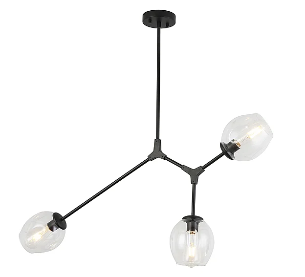 Vinci Lighting Ellen Chandelier in Black P2069-3BK