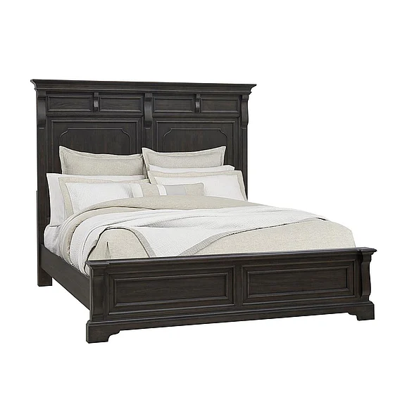 Pulaski Hickory Creek California King Panel Bed in Brown Velvet P386-BR-K5