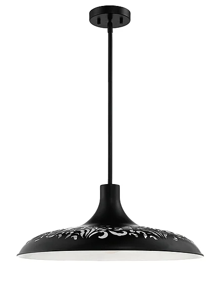 Craftmade Pocco 1 Light Pendant in Flat Black P965FB1 CLOSEOUT
