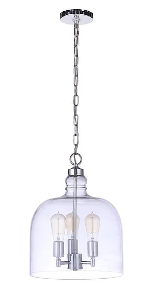 Craftmade Jackson 3 Light Pendant, Chrome P975CH3 CLOSEOUT