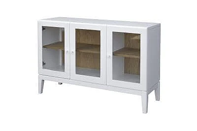 Cottage Creek Palms 3-Door Cabinet in White 8194-5010