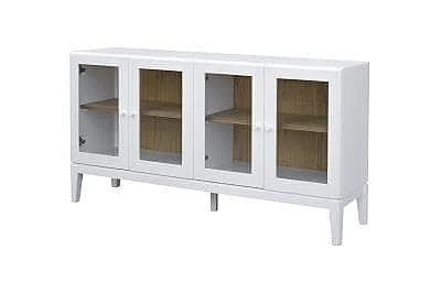 Cottage Creek Palms 4-Door Cabinet in White 8193-5010