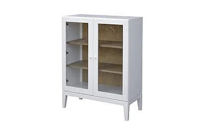 Cottage Creek Palms Display Cabinet in White 8195-5010