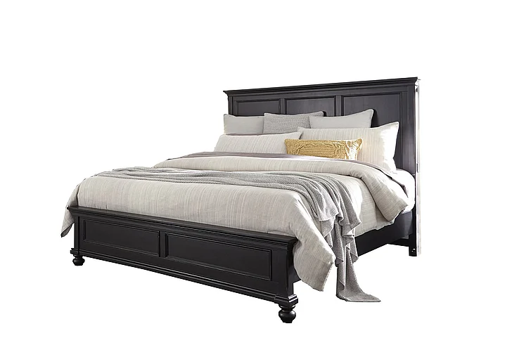 Aspenhome Oxford Queen Panel Bed in Black