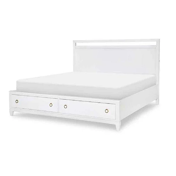 Legacy Classic Summerland Cal King Storage Bed in Pure White 1160-4137K