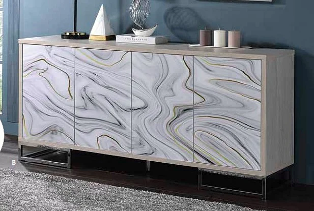 ACME Panos Console Cabinet in White AC02344