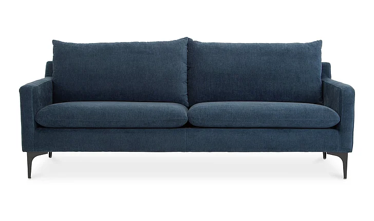 Moe's Home Collection Paris Sofa in Blue JM-1011-26