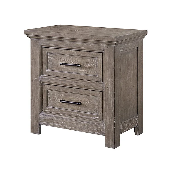 FD Home Parson Creek I 2 Drawer Nightstand in Oak 7318-02