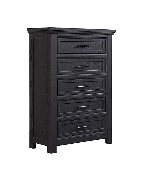 FD Home Parson Creek II 5 Drawer Chest in Black 7418-11