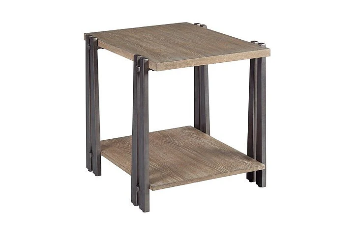 Hammary Hamilton Pasadena Rectangular End Table in Brown 029-915 CLOSEOUT
