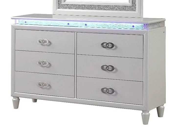 Galaxy Home Passion Dresser in Milky White 659436045446
