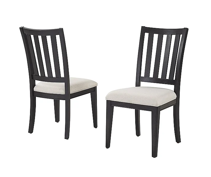 FD Home Parson Creek II Side Chair in Black 4418-01;4418-01 (Set of 2)