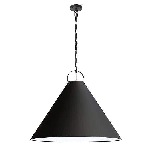 Dainolite 1LT Incand Pendant, MB w/ BK Shade PCN-321P-MB-797