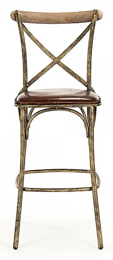 Zentique Manos Bar Stool in Bronze Frame (Set of 2) PF31 Bar Stool Bronze