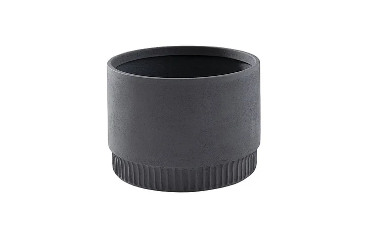 Phillips Collection Harvest Large Planter in Dark Gray PH100219