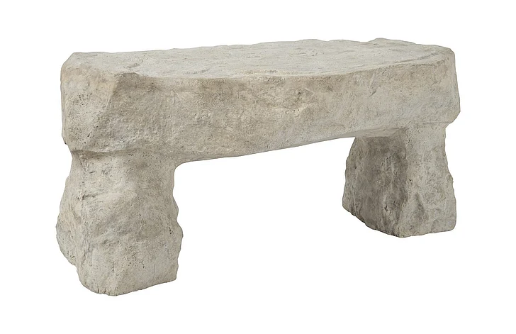 Phillips Collection Cast Stone Bench in Roman Stone PH102343
