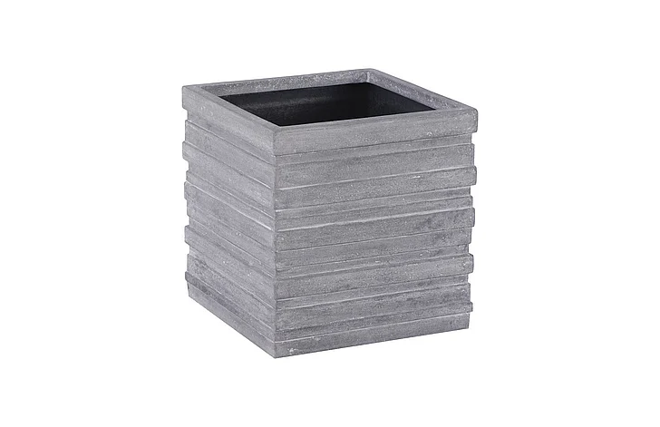 Phillips Collection June Medium Square Planter in Raw Gray PH103541