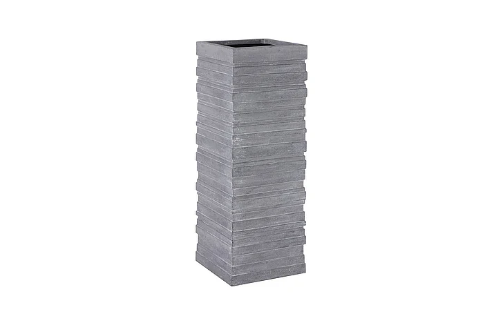 Phillips Collection June Extra-Large Square Planter in Raw Gray PH103543