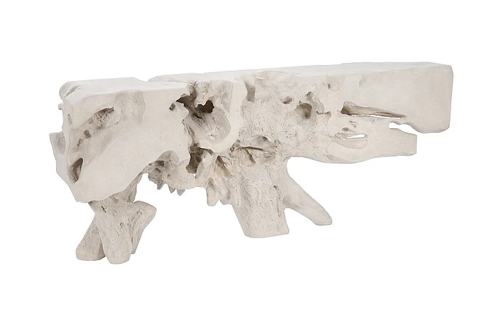 Phillips Collection Freeform Large Console Table in Ivory PH103563