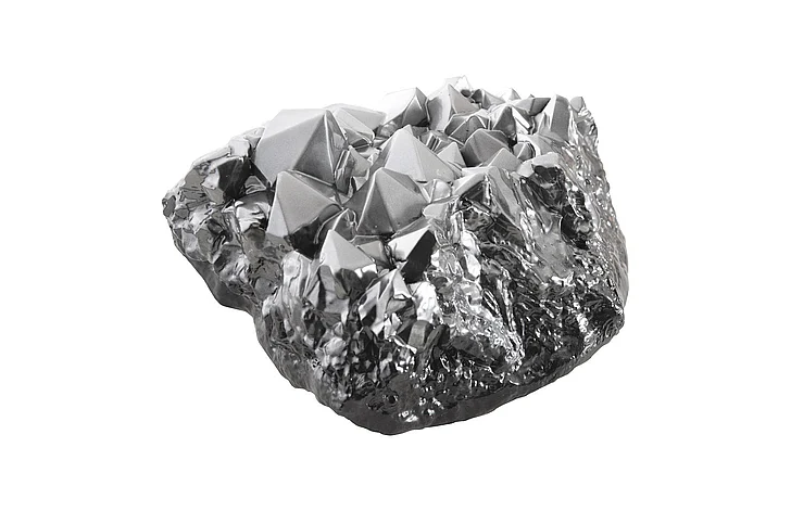 Phillips Collection Cast Crystal Large Tabletop Accent in Liquid Silver PH103569