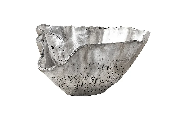 Phillips Collection Cast Onyx Large Bowl in Silver PH103573