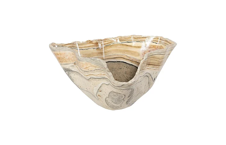 Phillips Collection Large Cast Onyx Bowl in Faux Finish PH103723