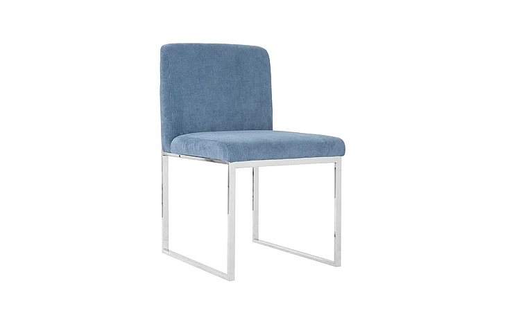 Phillips Collection Frozen Dining Chair in Corduroy Blue PH103732 (Set of 2)