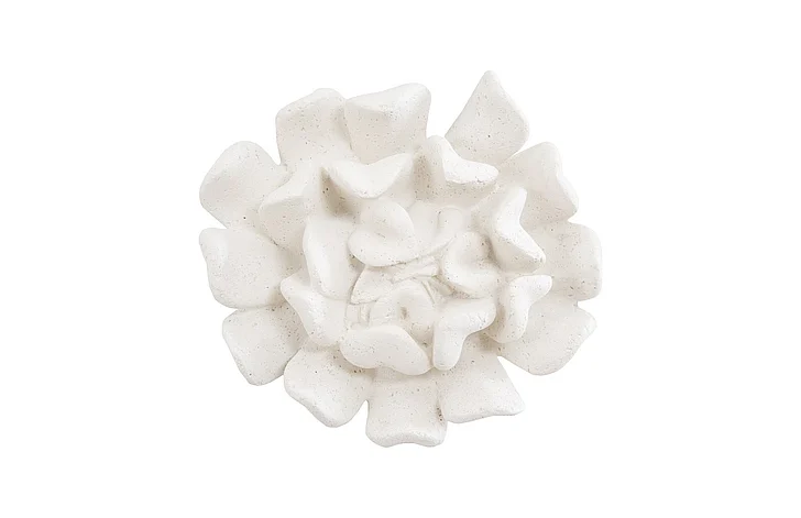 Phillips Collection Topsy-Turvy Succulent Wall Art in White Stone PH104152