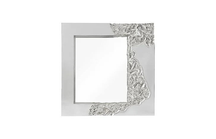 Phillips Collection Mercury Square Mirror in Silver Leaf PH104310