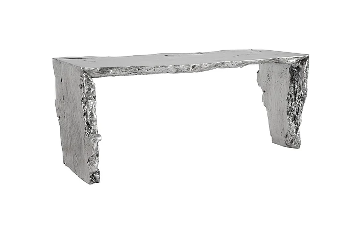Phillips Collection Waterfall Desk in Silver Leaf PH104338