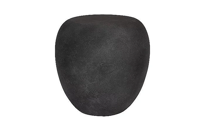 Phillips Collection River Stone Side Table in Charcoal Stone PH106577