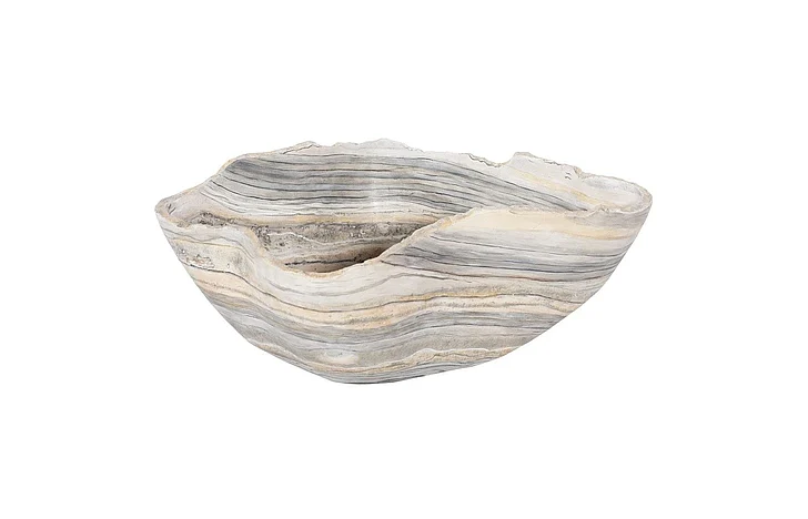 Phillips Collection Medium Cast Gray Onyx Bowl in Faux Finish PH106690