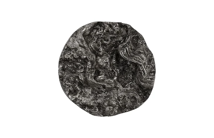 Phillips Collection Colossal Cast Root Erupting Wall Sculpture in Silver Leaf PH107121